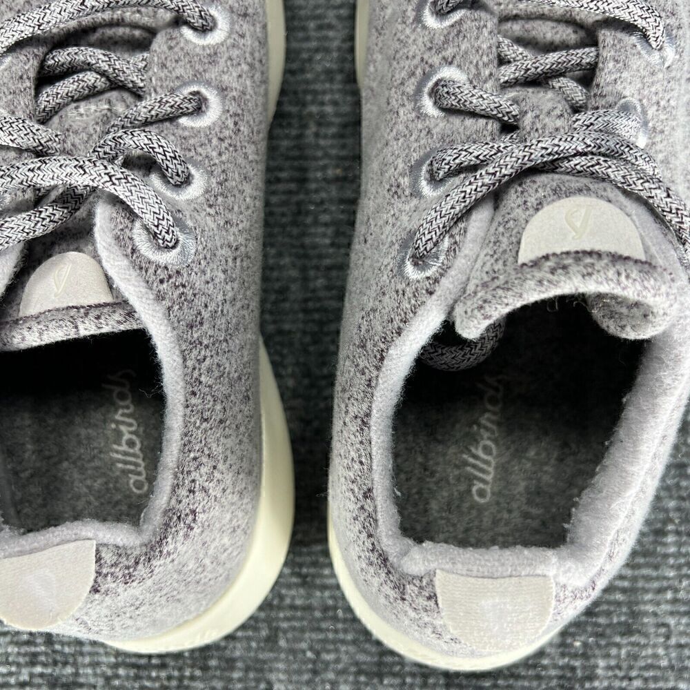 Allbirds Wool Runner Sneakers Womens 8 Gray Athletic Casual Lace Up Low Top - Picture 11 of 12